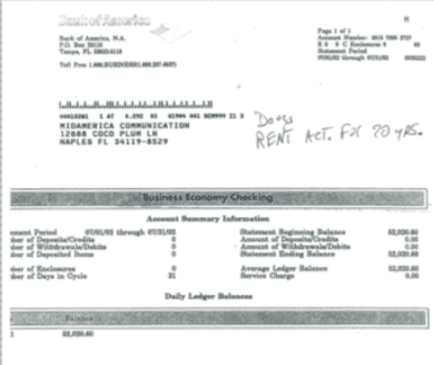 A scanned document showing a department of finance receipt and a university account summary.