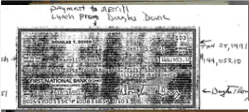 A blurry, handwritten note with unclear text and a faded background.