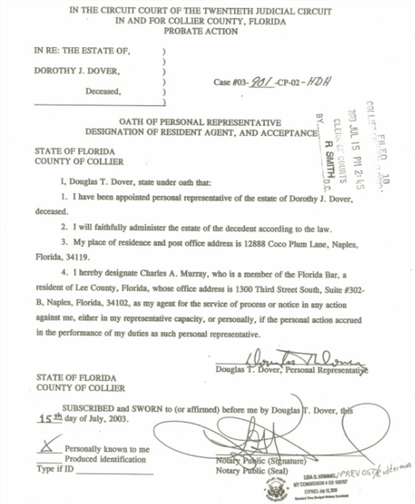 Legal document from Florida court case involving state and defendants.