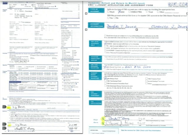 Two-page vehicle repair and inspection report with detailed service entries and signatures.