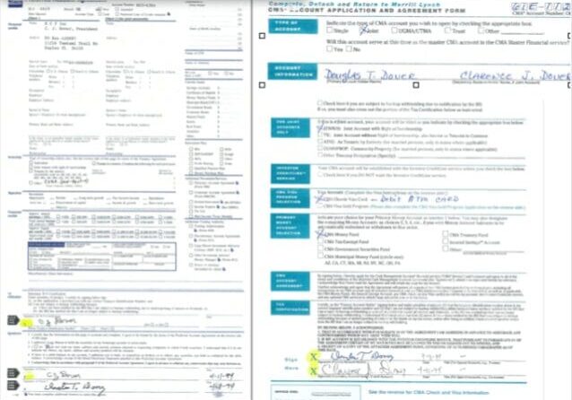 Two-page vehicle repair and inspection report with detailed service entries and signatures.