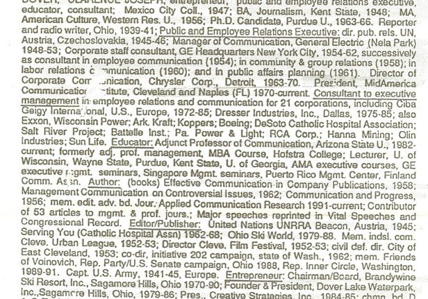 Who's Who in America, 1992-1993 edition page.