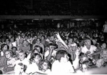 Crowd of people at a concert.